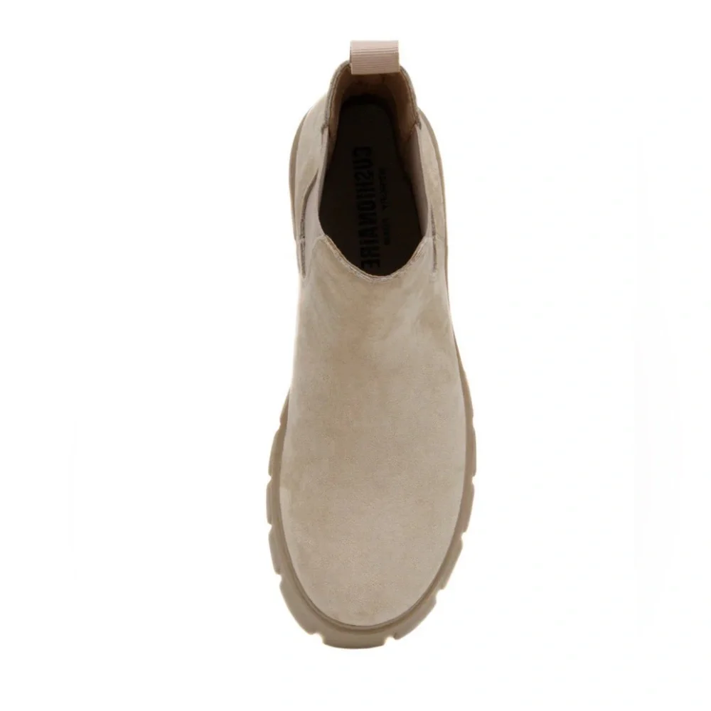 New Sasha Cushionaire Chelsea Vegan Tan Boot Sz 10